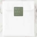Search for olive green and white stickers Minimalist