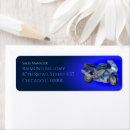 Search for biking return address labels Blue