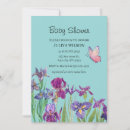 Search for iris garden invitations Purple