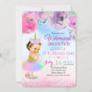 Search for unicorn fairy invitations Watercolor