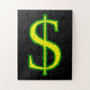 Search for money puzzles Green