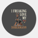 Search for dobermann stickers Dogs