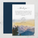 Search for the blue mountains thank you cards Pine trees