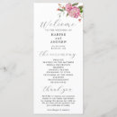 Search for pink floral wedding programs Watercolor