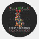 Search for funny rottweiler stickers Sequin christmas tree sparkly