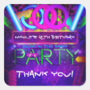 Search for neon glow birthday party stickers Glowing