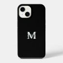 Search for letter m iphone cases Black and white
