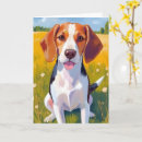 Search for beagle vertical cards Watercolor