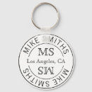 Search for stylish black key rings Initial
