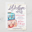 Search for suitcase invitations Watercolor
