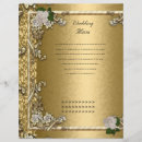 Search for menu and wedding programs White