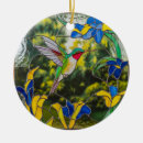 Search for stained glass birds christmas tree decorations Hummingbird