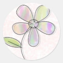 Search for single flower stickers Watercolor