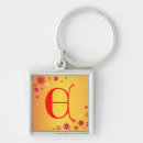 Search for letter e key rings Floral