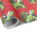 Search for animals of wild wrapping paper Red