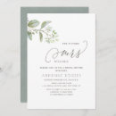 Search for delicate bridal shower invitations Eucalyptus