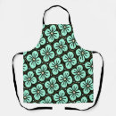 Search for turquoise flower aprons Floral pattern