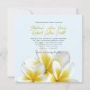 Search for frangipani wedding invitations Plumeria