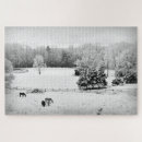 Search for horses and snow puzzles Ranch