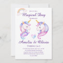 Search for unicorn editable birthday invitations Girl