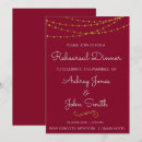 Search for foil rehearsal dinner invitations Gold