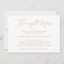 Search for rose gold rehearsal dinner invitations Simple