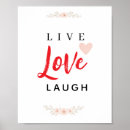 Search for live laugh love posters Typography