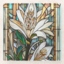 Search for stained glass coasters Botanical
