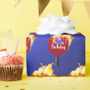 Search for fire wrapping paper Birthday