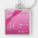 Search for sweet 16th key rings Pink