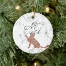 Search for cat silhouette christmas tree decorations Cats