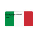 Search for italy return address labels Italian flag