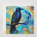 Search for raven birthday cards Blue