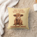 Search for highland cow cushions Scottish