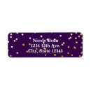 Search for faux gold foil confetti return address labels Chic