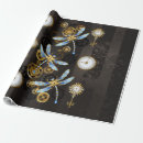 Search for vintage clock wrapping paper Steampunk