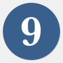 Search for number 9 stickers Blue