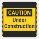 Search for under construction stickers Black