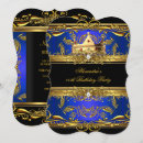 Search for royal blue black birthday invitations Elegant birthday party