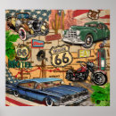 Search for route 66 art Vintage