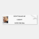 Search for dont blame me bumper stickers Obama