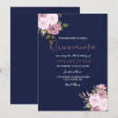 Search for pink and blue quinceanera invitations Floral