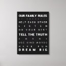 Search for family rules canvas prints House