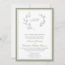 Search for monogram wreath wedding invitations Sage green