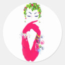 Search for retro women stickers Feminine