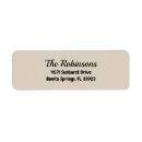 Search for modern elegant trendy stylish return address labels Typography