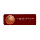 Search for basketball return address labels Coach