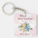 Search for teachers key rings Floral