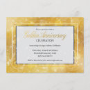 Search for 50th anniversary dinner invitations Golden