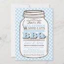 Search for mason jar baby shower invitations Bbq